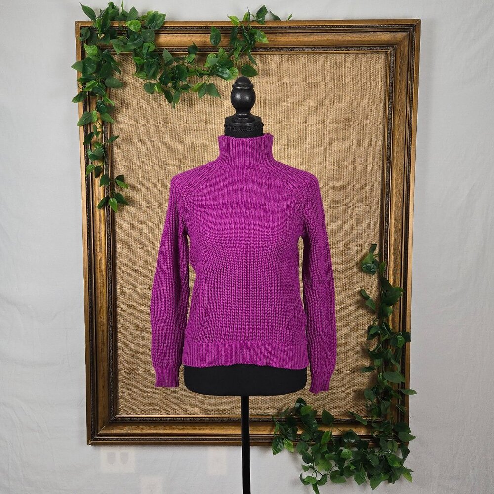 Style & CO Petite Funnel Neck Long Sleeve Sweater